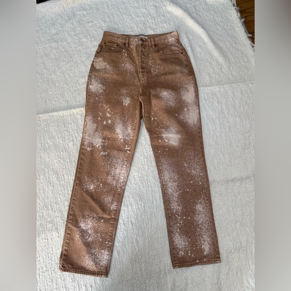 PACSUN Bleach Spotted Dad Jeans Size 29 Waist